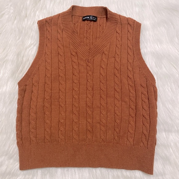 Shein Burnt Orange Sweater Vest | Poshmark